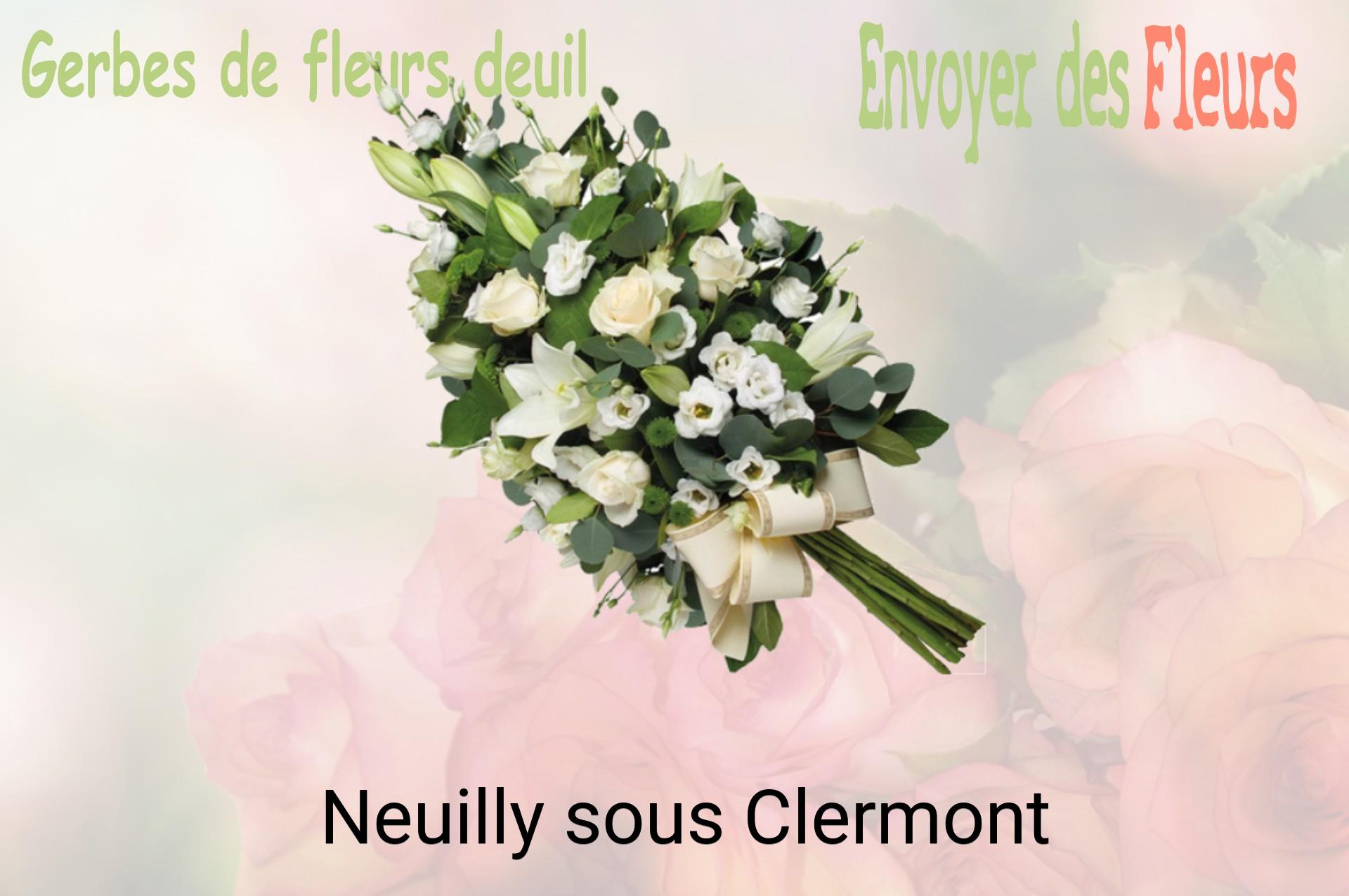 Gerbe de fleurs de deuil livrée à Neuilly-sous-Clermont